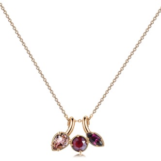 1 - Trilogy Brosway BFF69 necklace in brass and Swarovski Affinity collection