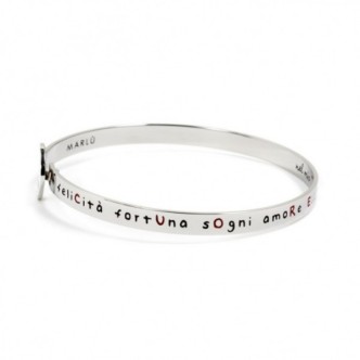 1 - Bracciale Marlù donna 15BR046 coccinella acciaio collezione Nel Mio Cuore