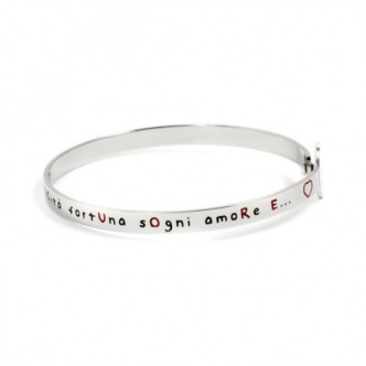 1 - Bracciale Marlù donna 15BR046 coccinella acciaio collezione Nel Mio Cuore