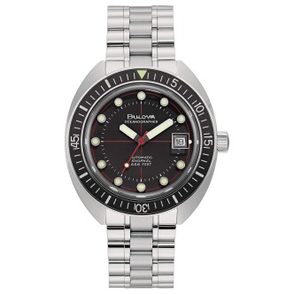 1 - Bulova Watch Automatic man 96B344 Diver's mechanical Oceanographer collection