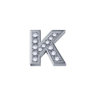 1 - Letter K element DonnaOro DCHF3319K.003 White Gold with diamonds Elements collection