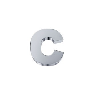 1 - Letter C element DonnaOro DCHFC3320 White Gold  Elements collection