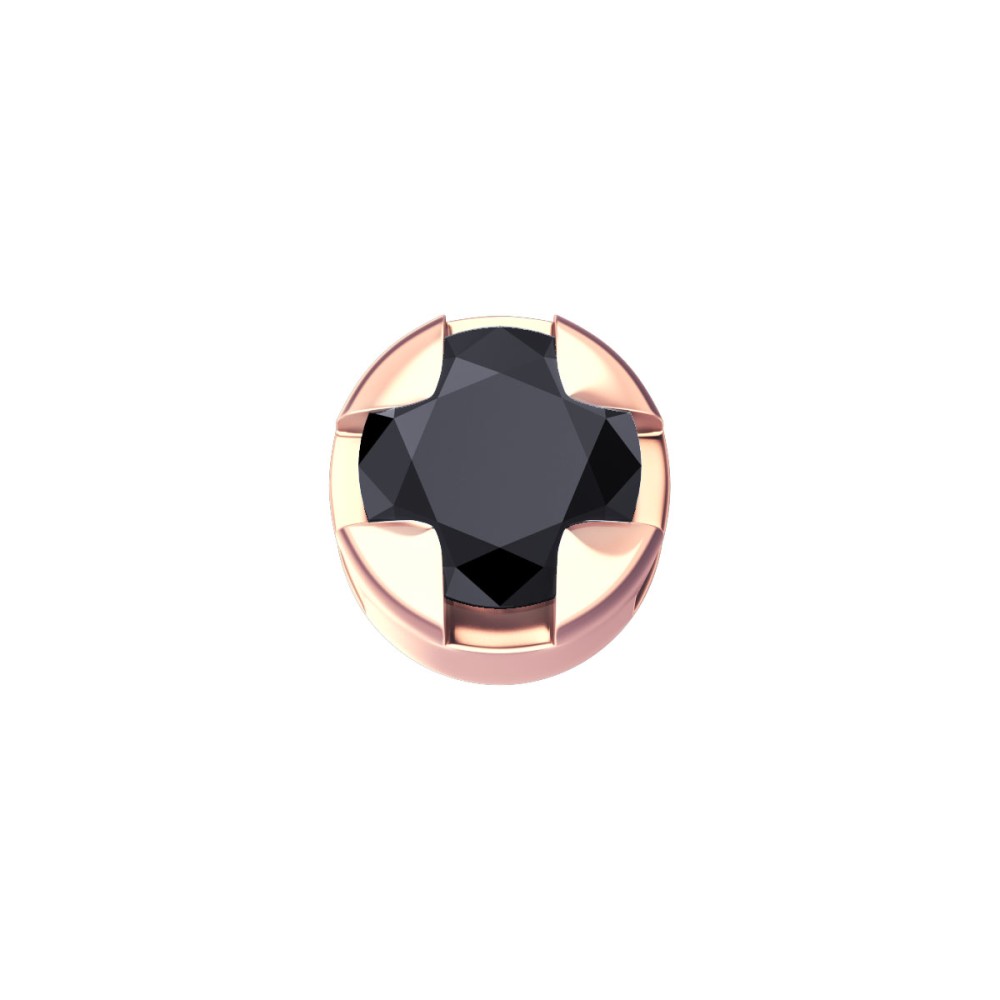 1 - Griffe Element DonnaOro DCHF5508.002 Rose Gold with black diamond Elements collection