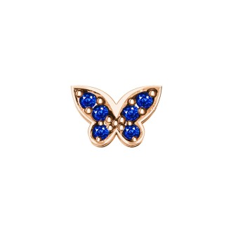 1 - DonnaOro butterfly element DCHZ6532 Rose Gold with sapphires Elements collection