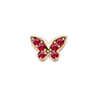 1 - DonnaOro butterfly element DCHR6532 Rose Gold with rubies Elements collection