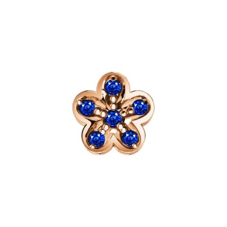 1 - DonnaOro flower element DCHZ6537 Rose Gold with sapphires Elements collection