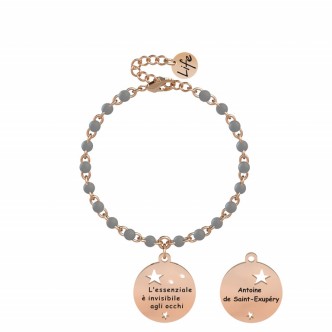 1 - Bracciale Kidult Saint Exupery donna 731819 acciaio 316L PVD Oro Rosa collezione Philosophy