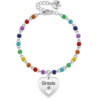 1 - Bracciale Kidult cuore donna 731830 acciaio 316L collezione Love