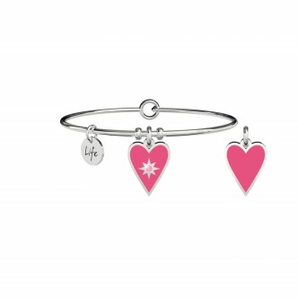 1 - Kidult heart bracelet woman 731712 316L steel Love collection