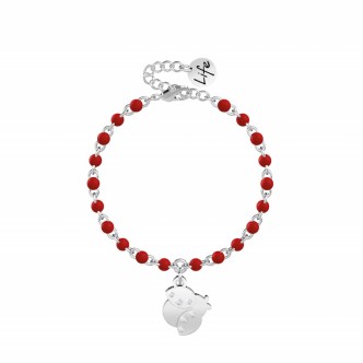 1 - Bracciale Kidult coccinella donna 731824 acciaio 316L collezione Animal Planet