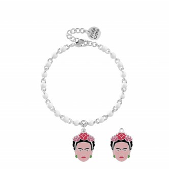 1 - Bracciale Kidult Frida Khalo Viva la vida donna 731753 acciaio 316L