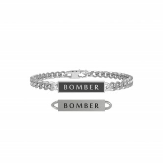 1 - Bracciale Kidult Bomber uomo 731801 acciaio 316L collezione Free Time