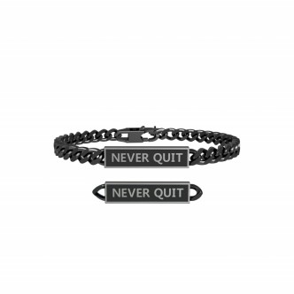 1 - Kidult Never Quit bracelet man 731804 316L steel Philosophy collection