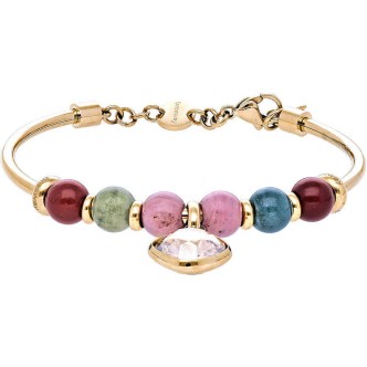 1 - Bracelet Brosway BTJMS683 in PVD Gold Steel, Stones and Swarovski Tres Jolie collection