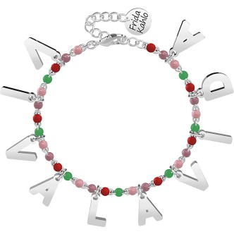 1 - Kidult Frida Khalo Viva la vida woman bracelet 731860 316L steel