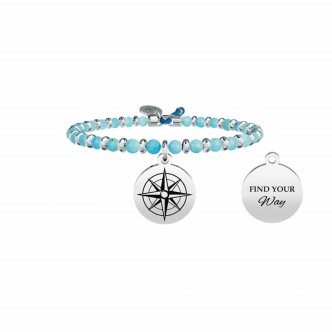 1 - Kidult wind rose bracelet 731770 316L steel Symbols collection