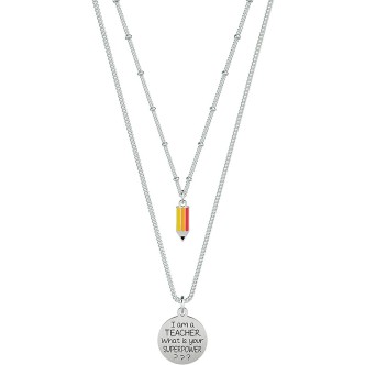 1 - Kidult teacher necklace 751165 316L steel Love collection