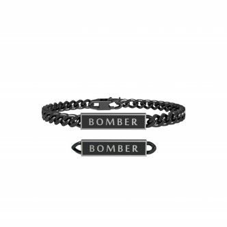 1 - Bracciale Kidult Bomber uomo 731802 acciaio 316L collezione Free Time