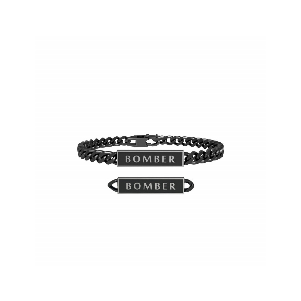 1 - Kidult Bomber bracelet man 731802 316L steel Free Time collection