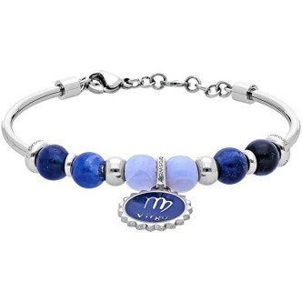 1 - Bracciale Brosway BTJMS685 componibile con Agata Blu, sodalite e Swarovski collezione Trés Jolie