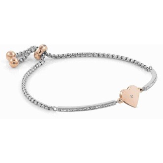 1 - Bracciale cuore Nomination donna 028004/022 acciaio 316L collezione Milleluci