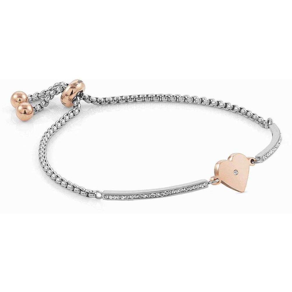 1 - Bracciale cuore Nomination donna 028004/022 acciaio 316L collezione Milleluci