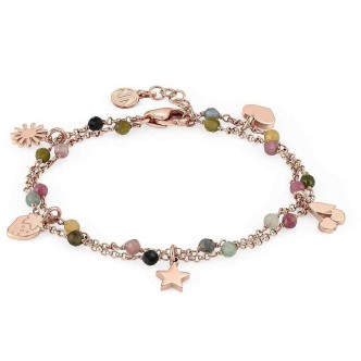 1 - Bracciale Nomination donna 027244/050 acciaio argento 925 e cristalli collezione Mon Amour