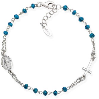 1 - Amen woman bracelet BROBBL3 925 Silver Rosary collection