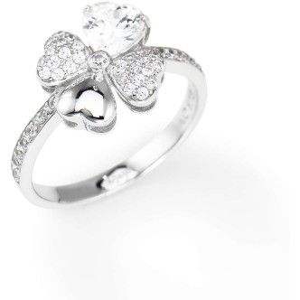 1 - Amen woman ring RQUBB-14 925 silver with cubic zirconia Amore collection