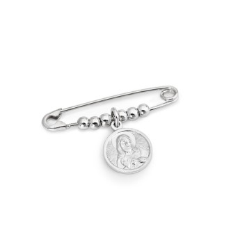 1 - Amen woman brooch SBSCG 925 silver Santi collection