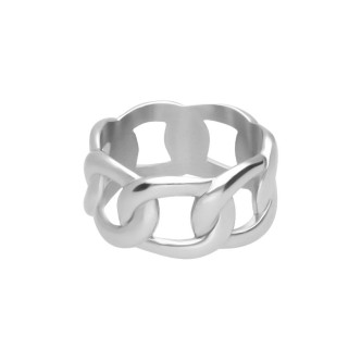 1 - Stroili woman ring 1668792 steel Lady Code collection