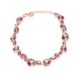 1 - Stroili woman bracelet 1663937 pink metal Violet collection