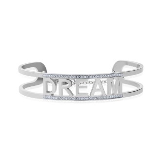 1 - Stroili bangle bracelet woman 1663112 steel Lady Message collection