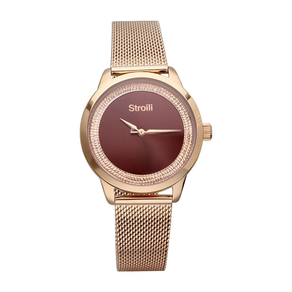 1 - Stroili 1665861 rosé steel woman's only time watch London collection