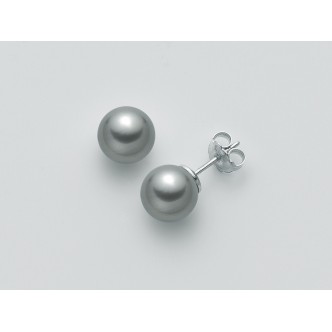 1 - Miluna woman earrings PPN775BGMV White gold with pearl Gemelle Regina collection