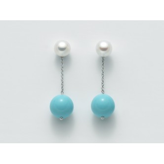 1 - Miluna PER2066 925 silver woman earrings with pearl Earth and Sea collection