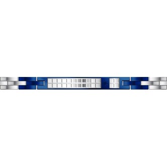 1 - Zancan EHB223 men's bracelet steel Hi Teck collection