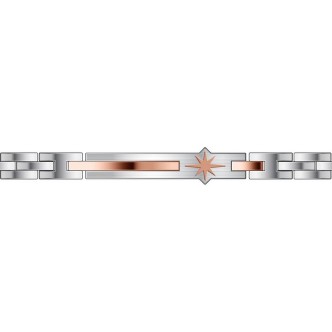 1 - Zancan EHB224 men's bracelet steel Hi Teck collection