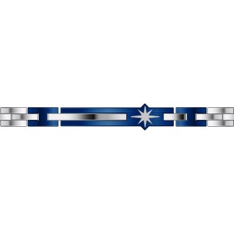 1 - Zancan EHB227 men's bracelet steel Hi Teck collection