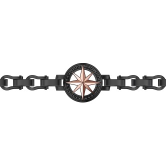 1 - Zancan EHB242 men's bracelet steel Hi Teck collection