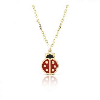 1 - Necklace with ladybug Le Bebè PMG026 9Kt Yellow Gold Primegioie collection