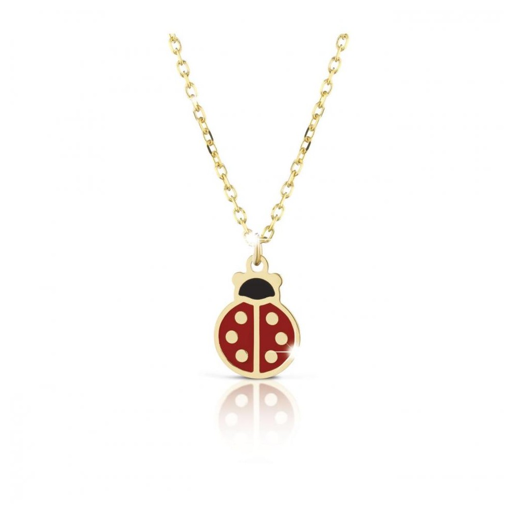 1 - Necklace with ladybug Le Bebè PMG026 9Kt Yellow Gold Primegioie collection