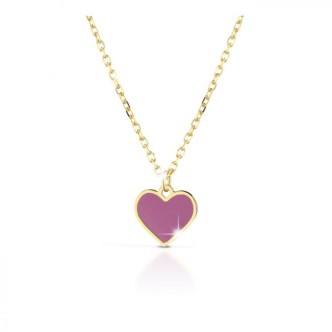 1 - Le Bebè heart necklace PMG029 9Kt Yellow Gold Primegioie collection