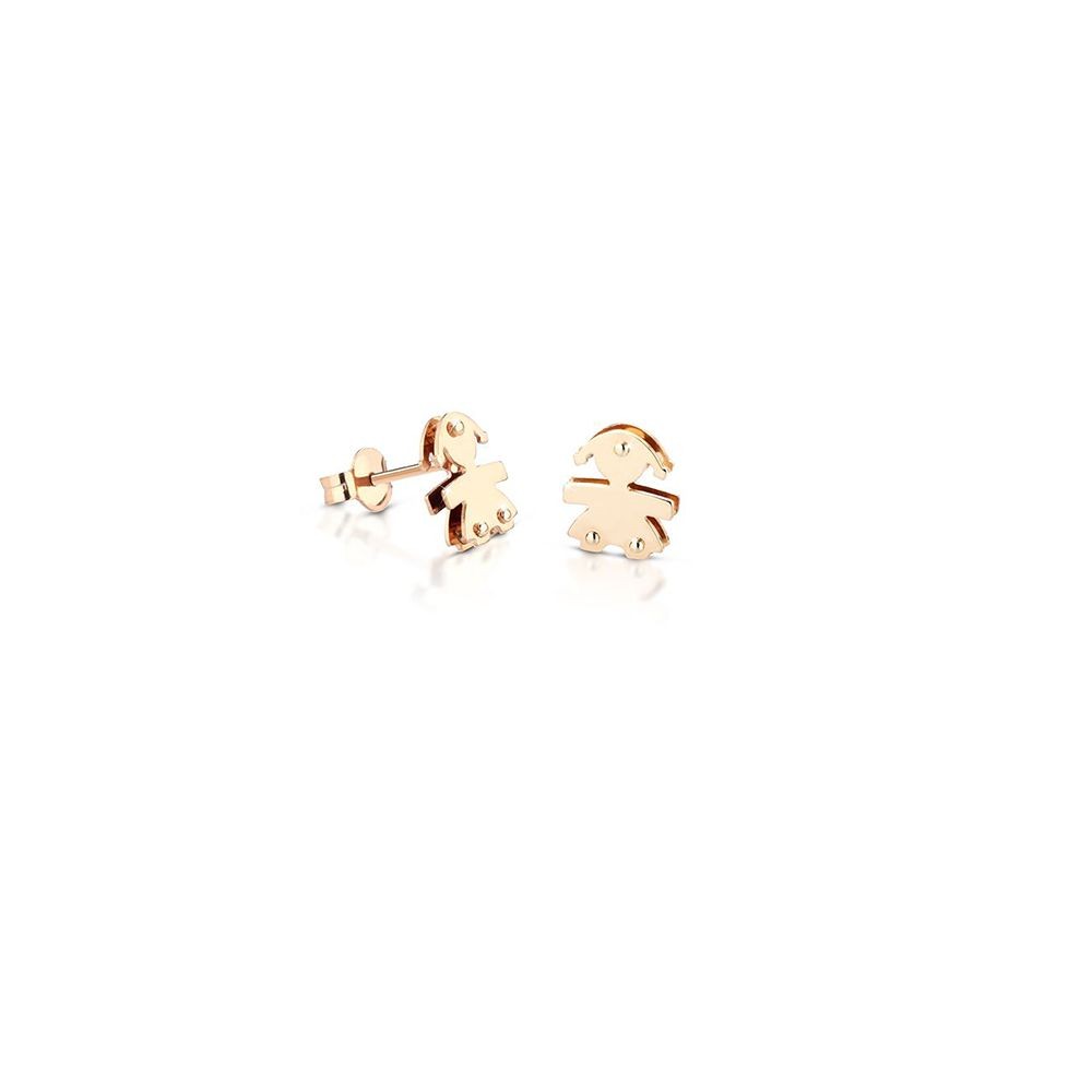 1 - Le Bebè girl earrings LBB052-N 9Kt Yellow Gold I Classici collection