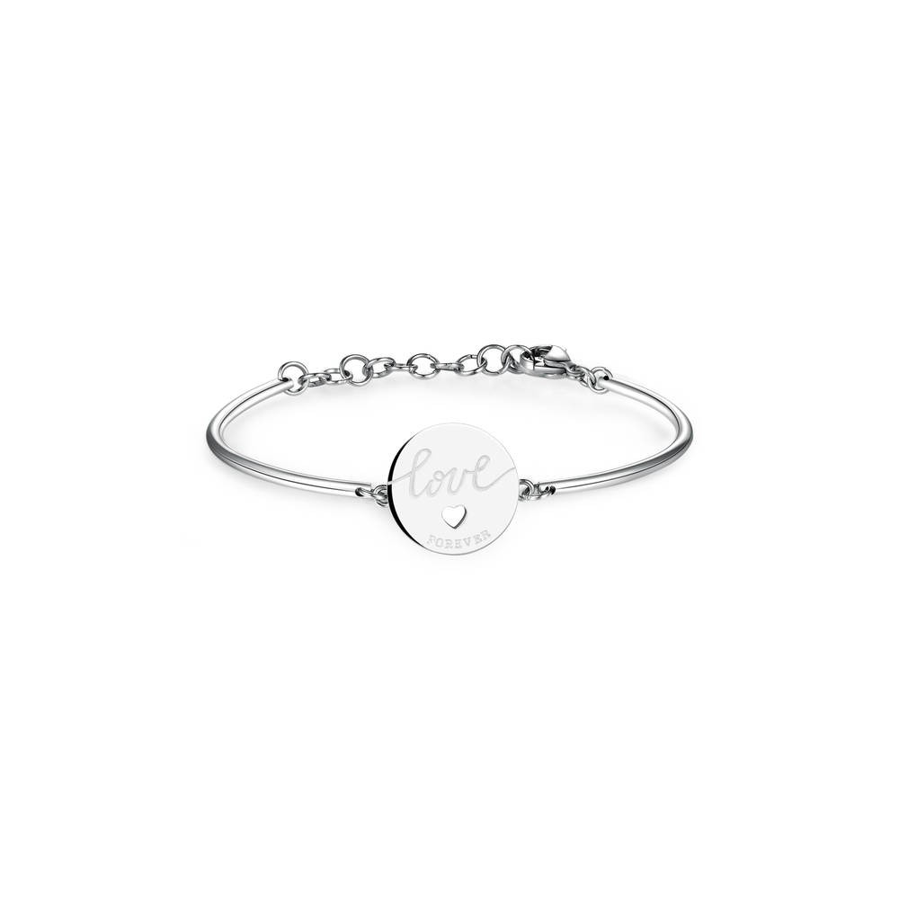 1 - BHK35 Brosway bracelet in steel with Love written engraved Chakra collection