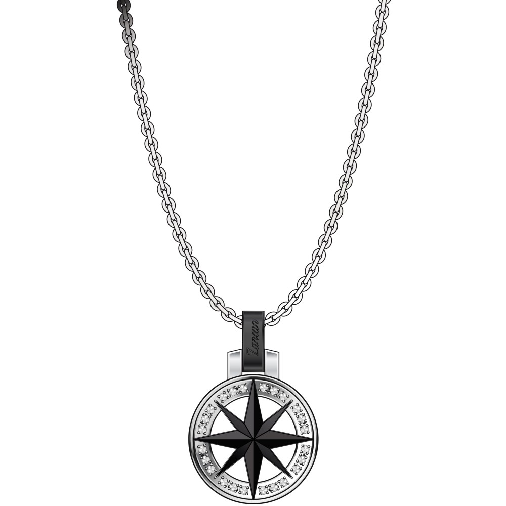 1 - Zancan wind rose man necklace EHC156 steel Hi Teck collection