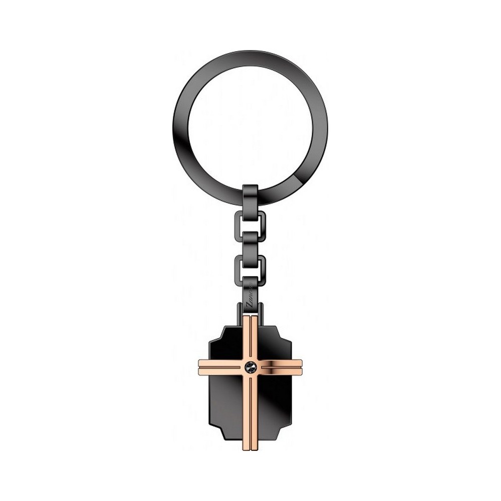 1 - Keychain man cross Zancan EHP072 steel Hi Teck collection