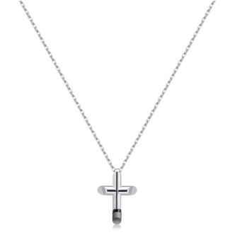 1 - Brosway cross man necklace BCS01 316L steel Celesta collection