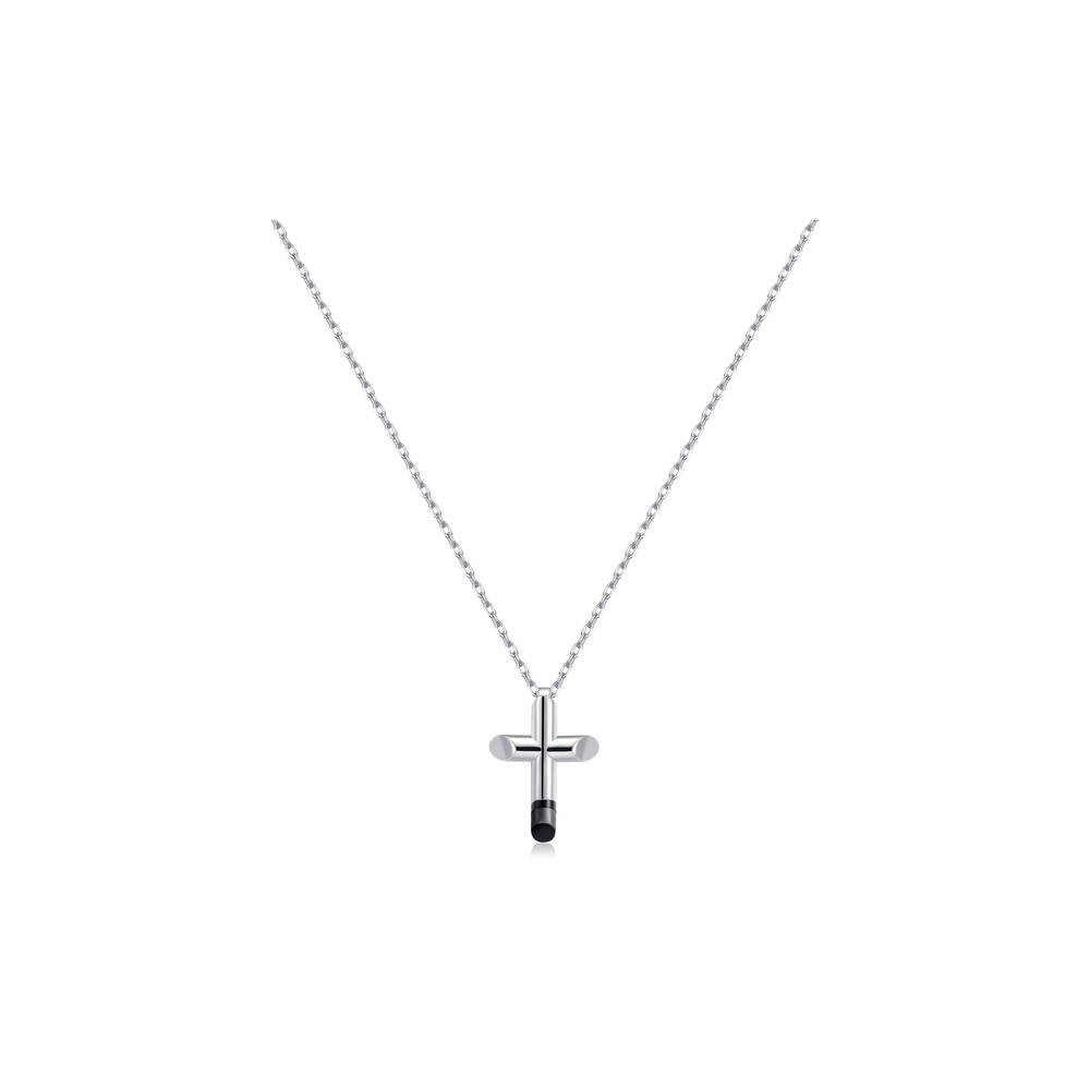 1 - Brosway cross man necklace BCS03 316L steel Celesta collection