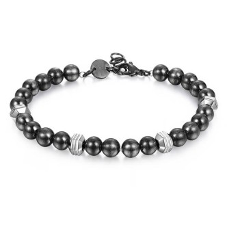 1 - Brosway man bracelet BIE12 316L steel DICE collection